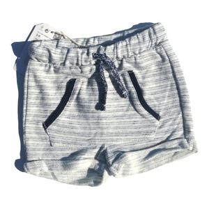 Zara Baby boy 3-6m white/blue shorts